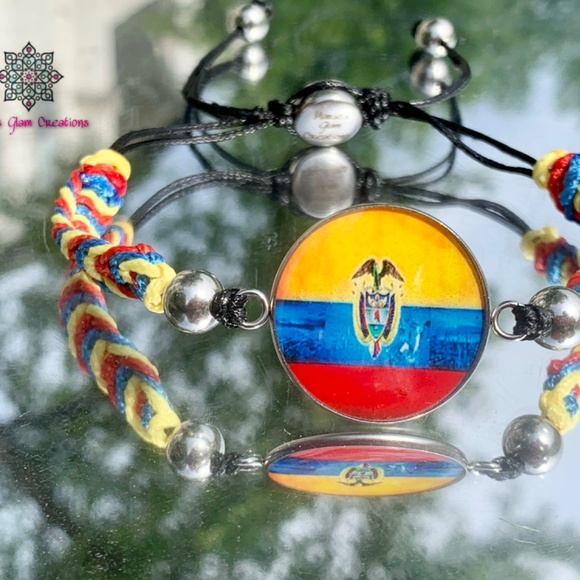 Men Patriot Bracelet-Adjustable Venezuela Flag Bracelet- Venezuela Flag Colors-V - Picture 4 of 4